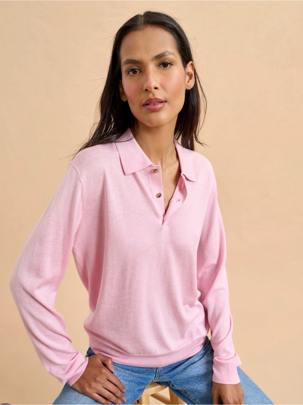 La Ligne Ben Polo in Pink Size Medium
